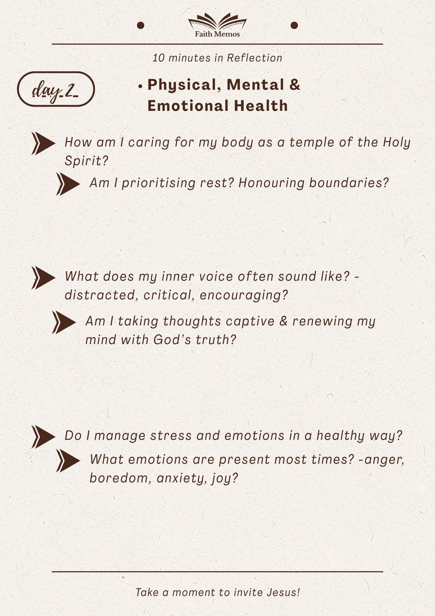 7 Days In Reflection Journal